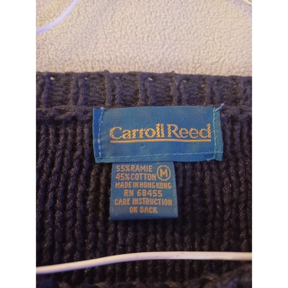 Carroll Reed Women Cotton Blend Cable Knit Pullover Long Sleeve Sweater Sz M - Picture 2 of 9